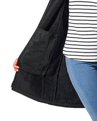 Ersa Long Softshell Coat in Black