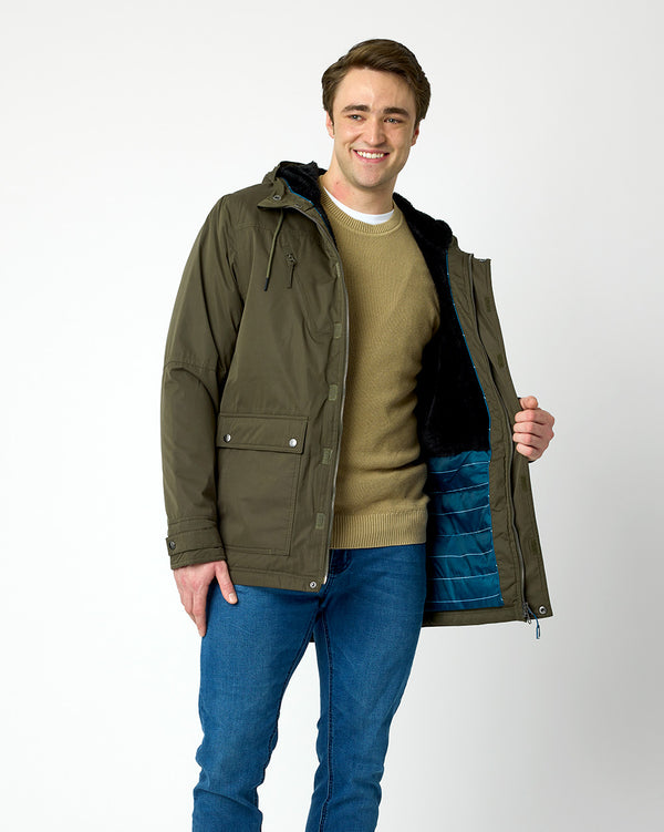 Cirrus Parka in Olive Green