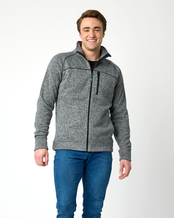 Elnath Recycled Knit in Alloy Marle