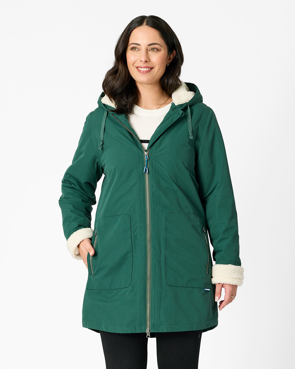 Hestia Coat in Evergreen