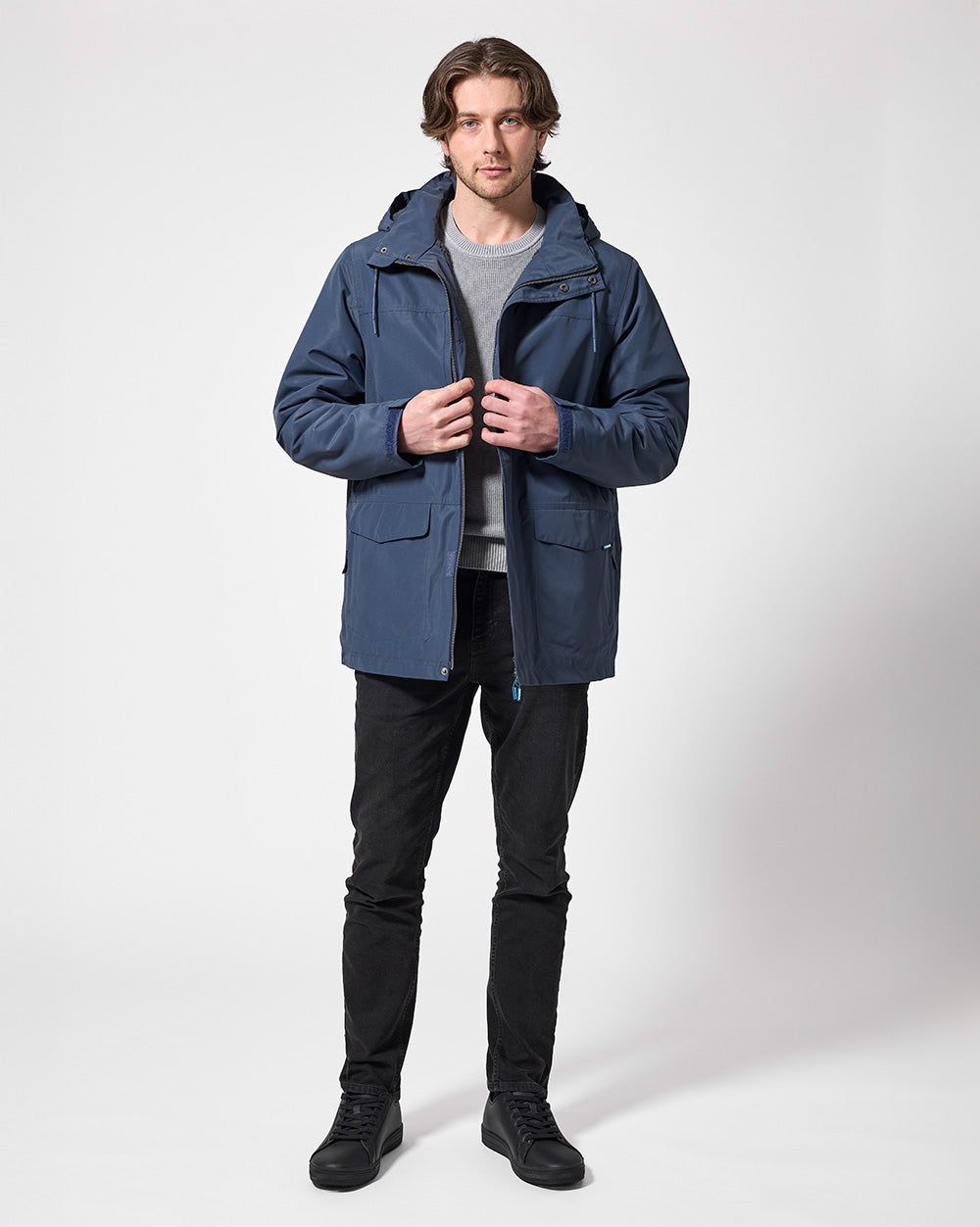 Altair Coat in Dark Denim