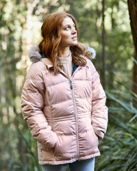 Elara Urban Puffer in Rose Blush