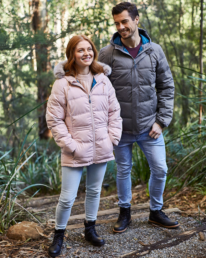 Elara Urban Puffer in Rose Blush