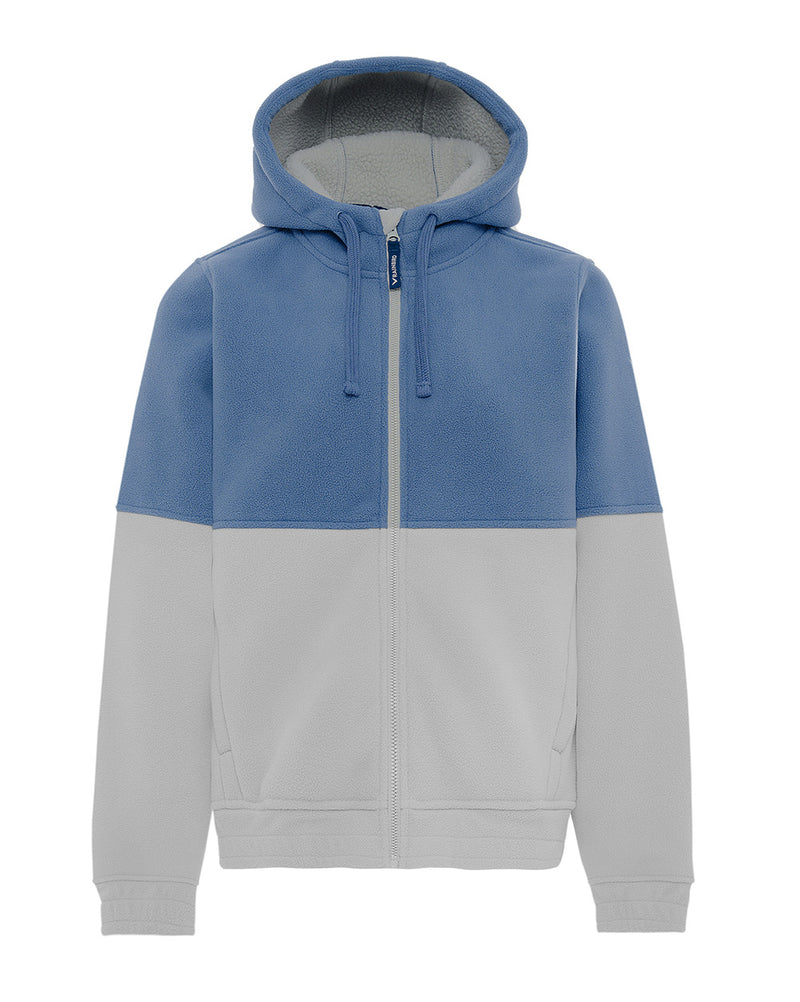 Juno Sherpa Hoodie in Stratus Blue