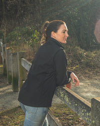 Solid Carroll Jacket in Black