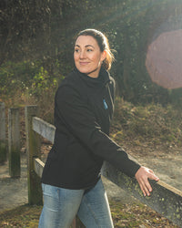 Solid Carroll Jacket in Black