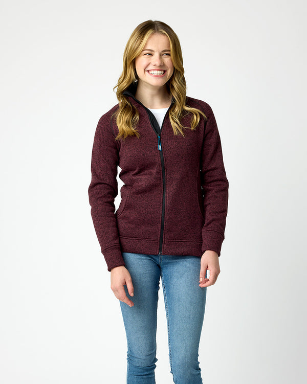 Imai Recycled Knit Jacket in Fig Marle